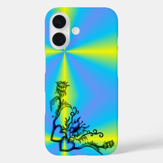 Hart met ventilator en vlinder Case-Mate iPhone case (Achterkant)