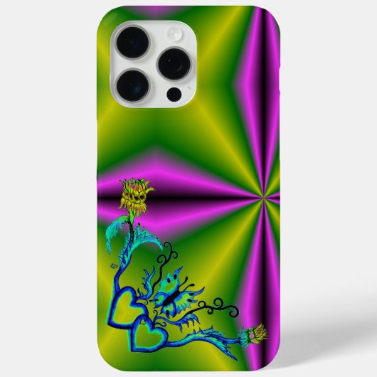 Hart met ventilator en vlinder Case-Mate iPhone case (Achterkant)