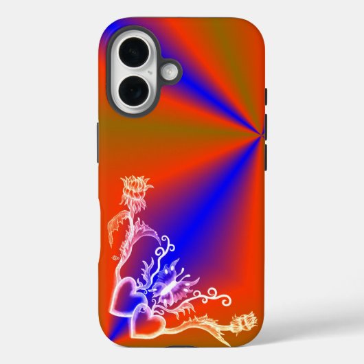 Hart met ventilator en vlinder Case-Mate iPhone case (Achterkant)