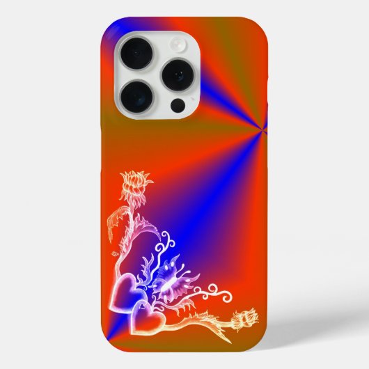 Hart met ventilator en vlinder Case-Mate iPhone case (Achterkant)