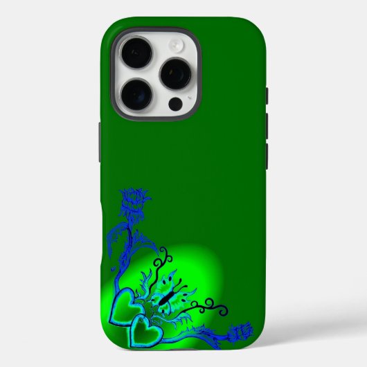 Hart met ventilator en vlinder Case-Mate iPhone case (Achterkant)