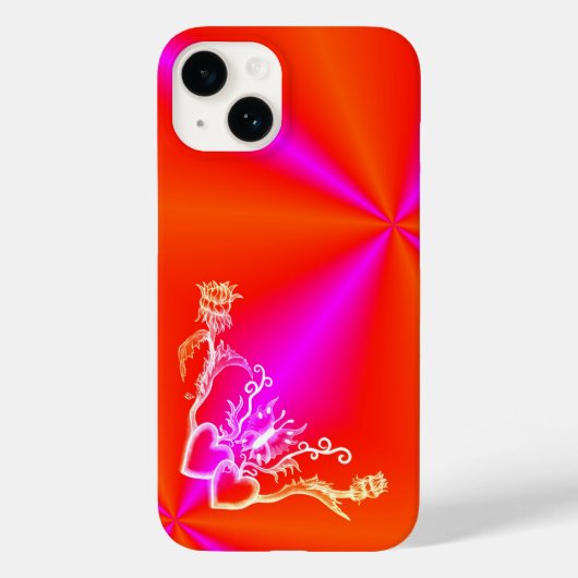 Hart met ventilator en vlinder Case-Mate iPhone case (Achterkant)