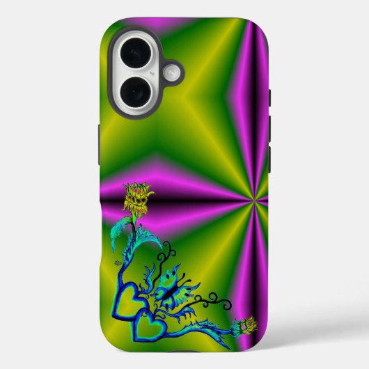 Hart met ventilator en vlinder Case-Mate iPhone case (Achterkant)