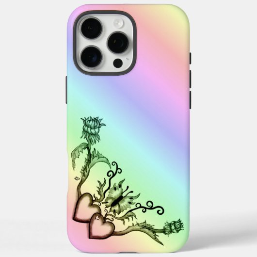 Hart met ventilator en vlinder Case-Mate iPhone case (Achterkant)