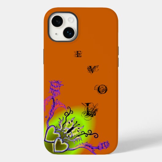 Hart met ventilator en vlinder Case-Mate iPhone case (Achterkant)
