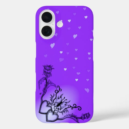 Hart met ventilator en vlinder Case-Mate iPhone case (Achterkant)