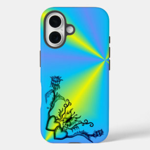 Hart met ventilator en vlinder iPhone 16 hoesje