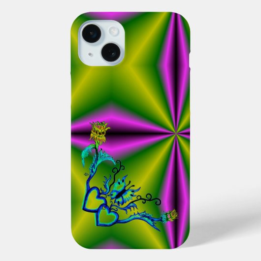 Hart met ventilator en vlinder Case-Mate iPhone case (Achterkant)