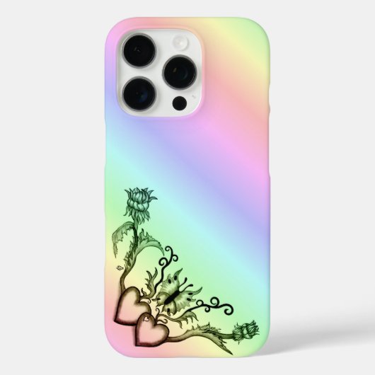 Hart met ventilator en vlinder Case-Mate iPhone case (Achterkant)