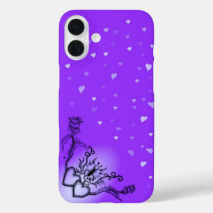 Hart met ventilator en vlinder iPhone 16 plus hoesje