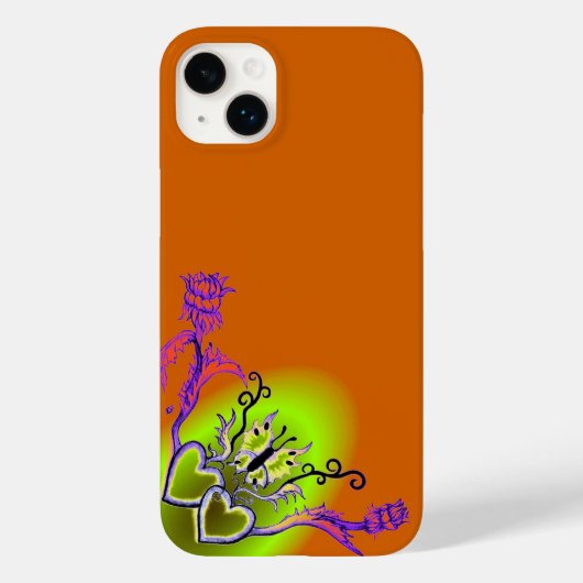 Hart met ventilator en vlinder Case-Mate iPhone case (Achterkant)