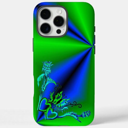 Hart met ventilator en vlinder Case-Mate iPhone case (Achterkant)