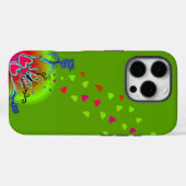 Hart met ventilator en vlinder Case-Mate iPhone case (Achterkant (horizontaal))