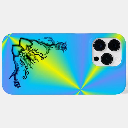 Hart met ventilator en vlinder Case-Mate iPhone case (Achterkant (horizontaal))