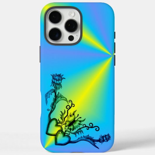 Hart met ventilator en vlinder Case-Mate iPhone case (Achterkant)