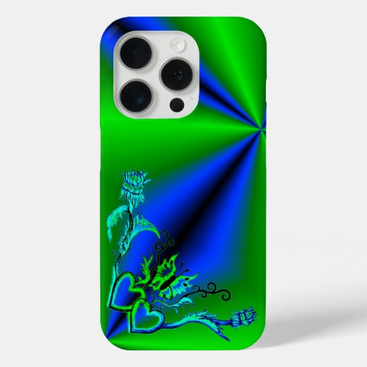 Hart met ventilator en vlinder Case-Mate iPhone case (Achterkant)