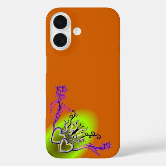 Hart met ventilator en vlinder Case-Mate iPhone case (Achterkant)