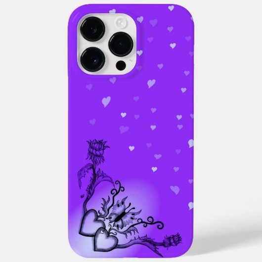 Hart met ventilator en vlinder Case-Mate iPhone case (Achterkant)