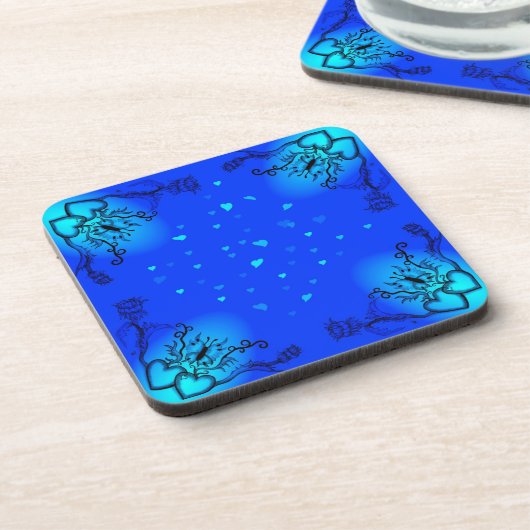 Hart met ventilator en vlinder drankjes onderzetter (Linkerzijde)