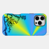 Hart met ventilator en vlinder iPhone hoesje (Achterkant horizontaal)