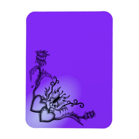 Hart met ventilator en vlinder magneet (Verticaal)