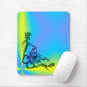 Hart met ventilator en vlinder muismat (Met muis)