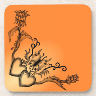 Hart met ventilator en vlinder onderzetter