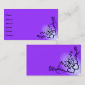 Hart met ventilator en vlinder op regenboog visitekaartje (Voorkant / Achterkant)