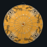 Hart met ventilator en vlinder op sinaasappel dartbord<br><div class="desc">Hart met ventilator en vlinder op oranje regenboog - Fantasyart - potloodtekening door KSZP</div>