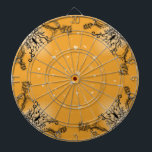 Hart met ventilator en vlinder op sinaasappel dartbord<br><div class="desc">Hart met ventilator en vlinder op oranje regenboog - Fantasyart - potloodtekening door KSZP</div>