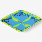 Hart met ventilator en vlinder papieren bordje (Gebogen)