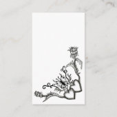 Hart met ventilator en vlinder visitekaartje (Achterkant)