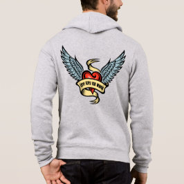  hart met vleugels hoodie