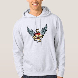 hart met vleugels hoodie