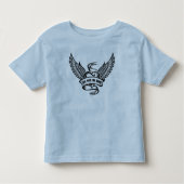  hart met vleugels kinder shirts (Voorkant)