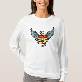  hart met vleugels t-shirt