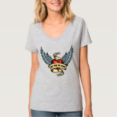  hart met vleugels t-shirt (Voorkant)