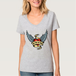  hart met vleugels t-shirt