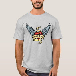  hart met vleugels t-shirt