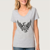  hart met vleugels t-shirt (Voorkant)