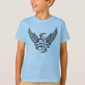  hart met vleugels t-shirt (Voorkant)