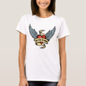  hart met vleugels t-shirt (Voorkant)