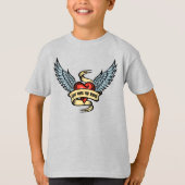 hart met vleugels t-shirt (Voorkant)