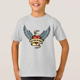  hart met vleugels t-shirt