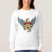 hart met vleugels trui (Voorkant)