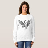 hart met vleugels trui (Voorkant volledig)