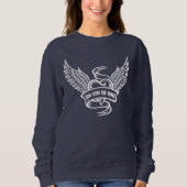 hart met vleugels trui (Voorkant)