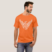 Hart met vleugels uit de oude doos t-shirt (Voorkant volledig)