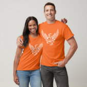 Hart met vleugels uit de oude doos t-shirt (Unisex)