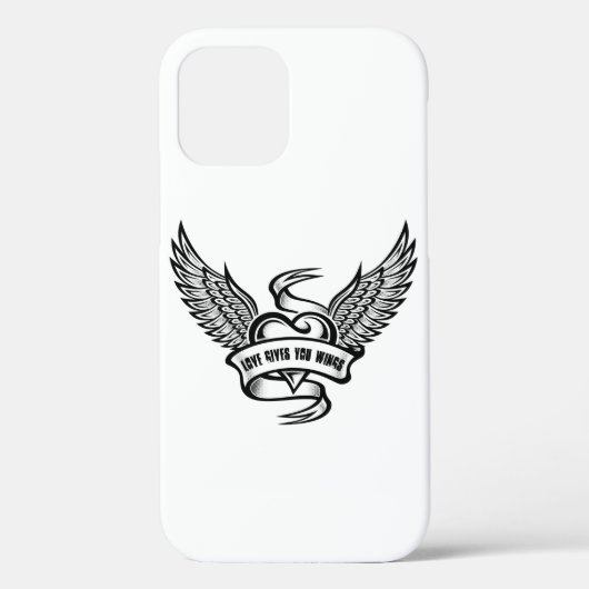  hart met wings, liefde geeft je wonden Case-Mate iPhone case (Achterkant)